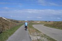 Eberhardt-Radreisegruppe in den Dünen entlang der Nordsee