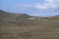 Eberhardt-Radreisegruppe in den Dünen entlang der Nordsee