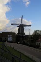 Restaurierte Windmühle des Meeres- und Strandgutmuseums in Oudeschild