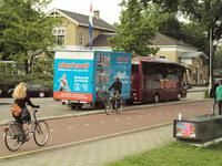 Reisebus mit Eberhardt TRAVEL Radanhänger