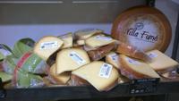 Radtour Utrecht - Gouda: in Gouda im Käseladen