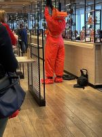 Nach dem Check-in auf die Fridtjof Nansen -> Seenot-Rettungsübung