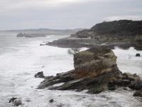 Strand in Santander, Halbinsel Magdalena