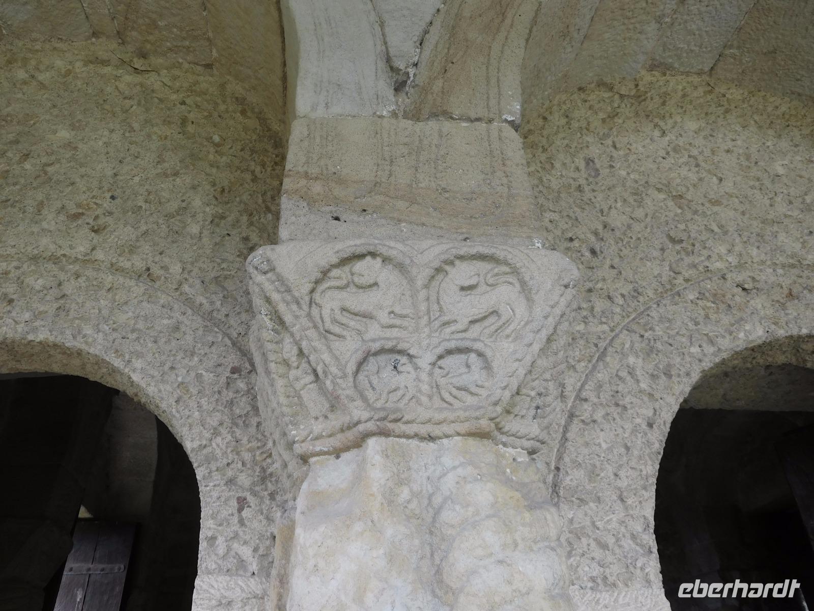 Detail der präromanischen Marienkirche, Monte Naranco bei Oviedo