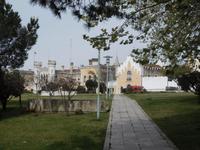 burgartiges altes Gefängnis von Lissabon