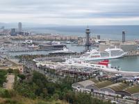 Blick vom Aussichtspunkt Montjuic