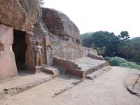 Figur eines Tempelwächters, Höhlenkloster Udayagiri