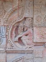 Bild eines Sadhu, eines Asketen, am Parasurameswara-Tempel in Bhubaneswar