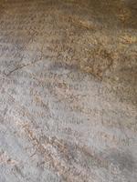 Felsen-Inschrift des 