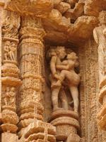 erotische Darstellung am Sonnentempel von Konarak