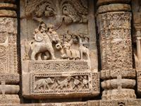 Figurenfriese am Sonnentempel von Konarak