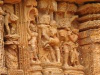 erotische Darstellung am Sonnentempel von Konarak