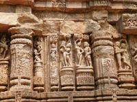 erotische Darstellung am Sonnentempel von Konarak