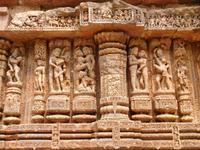 erotische Darstellung am Sonnentempel von Konarak