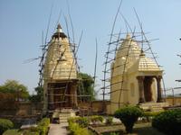 Im kleineren Tempelbezirk in Khajuraho