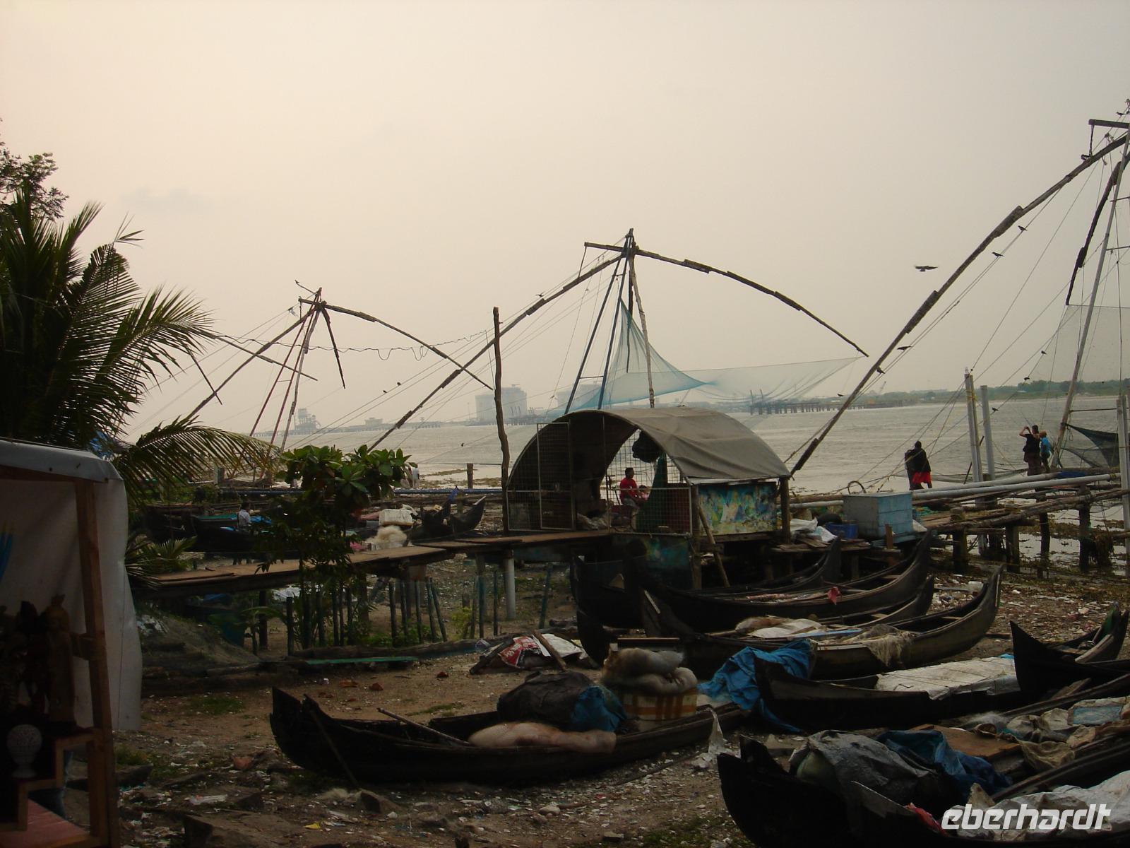 Chinesische Fischernetzte in Kochi