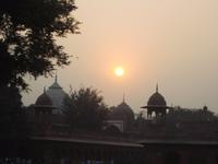 Sonnenuntergang am Taj Mahal