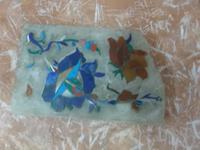 Besuch in der Marmor-Intarsien-Werkstatt in Agra