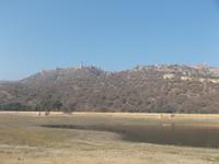 Befestigungsanlagen am Amber Fort bei Jaipur