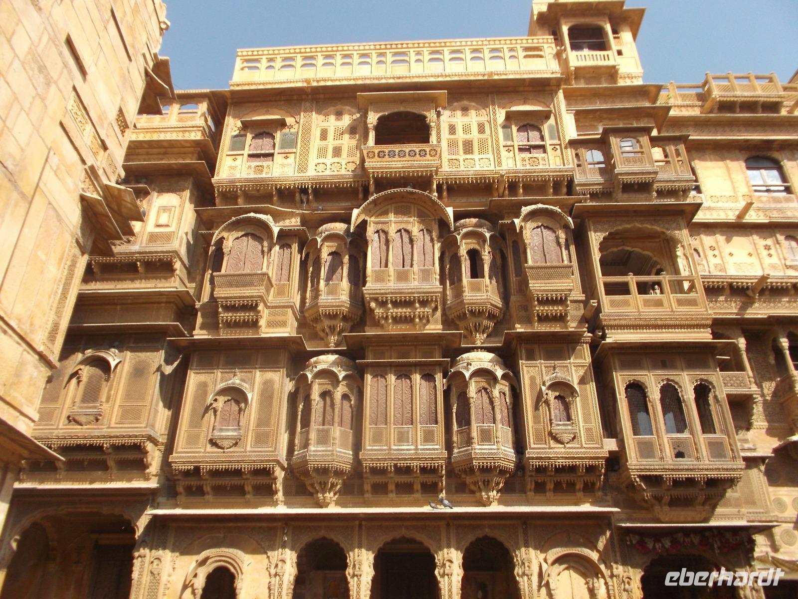 Havelis in der Neustadt von Jaisalmer