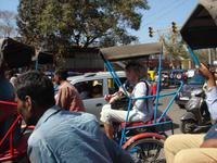 Rikschafahrt durch Delhi