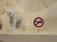 Der Wachelefant darf nicht hupen im Stadtpalast in Udaipur