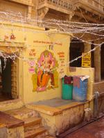 Hausmalerei im Fort in Jaisalmer