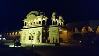 Hotelfront beleuchtet in Jaisalmer