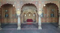 Thron im Fort Junagarh in Bikaner