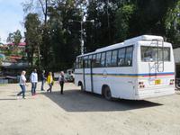 mit dem Bus durch Indien