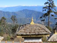 Himalaya-Berge vom Dochula Pass