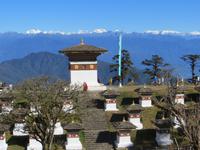 Himalaya-Berge vom Dochula Pass