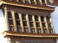 Detail im Punakha Dzong