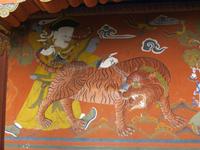 der Guru kam auf einem Tiger geflogen