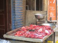 Fleischstand in Kathmandu