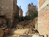 Erdbebenschäden in Bakhtapur
