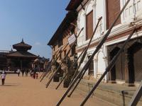 gestützt: Palast in Bakhtapur