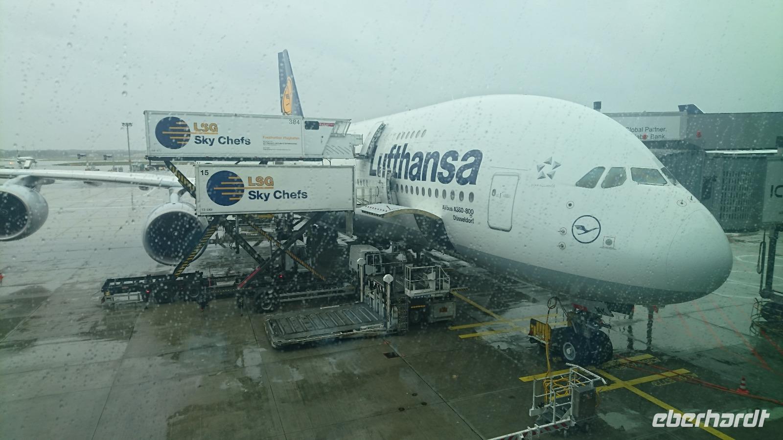 Unser Airbus vor dem Start