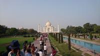 Erster Blick zum Taj Mahal