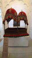 Sänftensammlung im Mehrangarh Fort Jodhpur