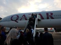 Indien, Flug mit Qatar Airways