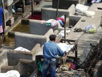 Indien, Mumbai, Großwäscherei