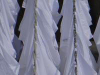 Indien, Mumbai, Großwäscherei