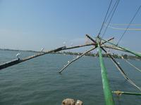 Indien, Kerala, Cochin, chinesische Fischernetze