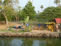 Indien, Kerala, vom Hausboot