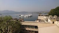Blick zum Wasserpalast Udaipur