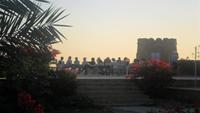 177 Jaisalmer - Sonnenuntergang am Himmathgarh Hotel
