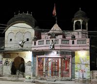 Hindutempfel in Nawalgarh, gewidmet dem Gott mit dem Affenkopf, Hanuman