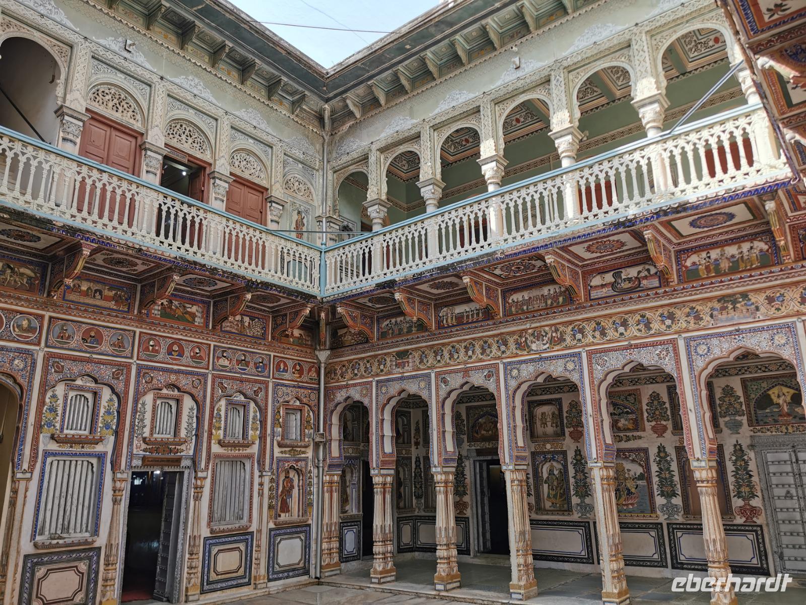 Innenhof eines Haveli, Navalgarh