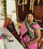 Ein kleiner Straßenstand in Indien